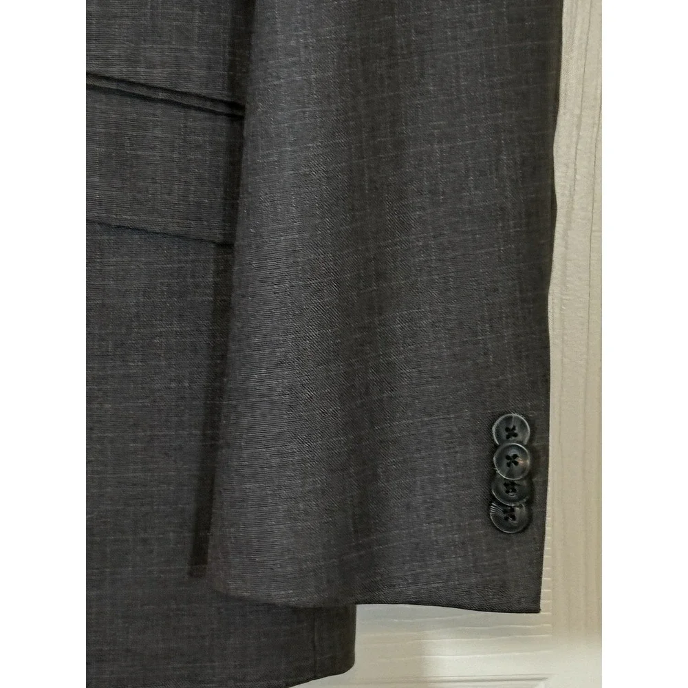 Reaction‎ Kenneth Cole Grey 44R Techi-Cole Dress Suit 2 Piece Career Classic